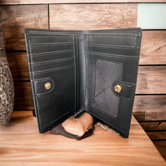 Michael Kors Lynn Brown/Black Logo Shoulder Bag + Wallet NWT - Picture 5 of 7